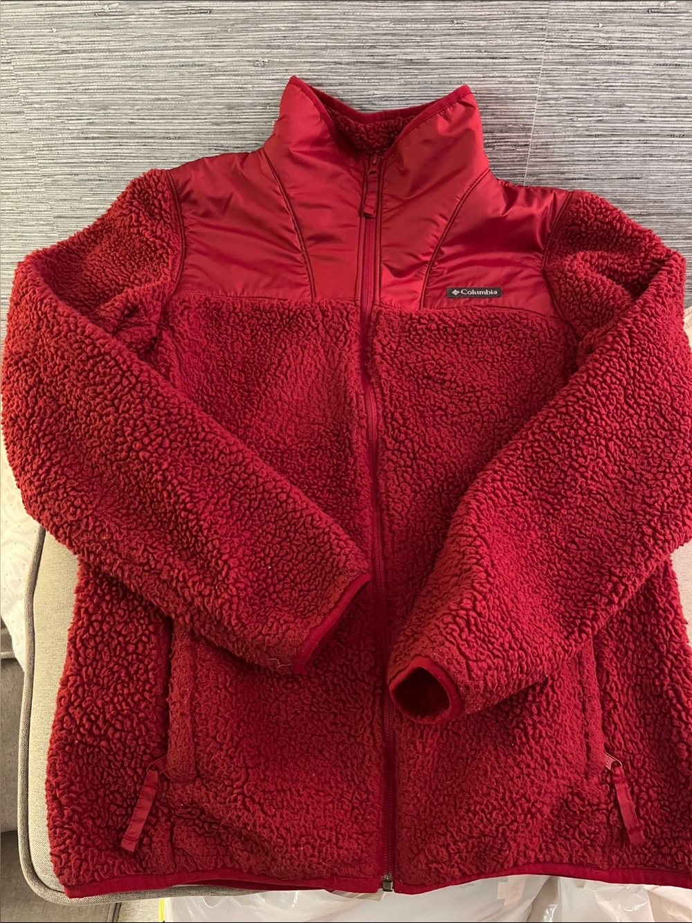 Columbia Women’s Red Sherpa Puffer Jacket